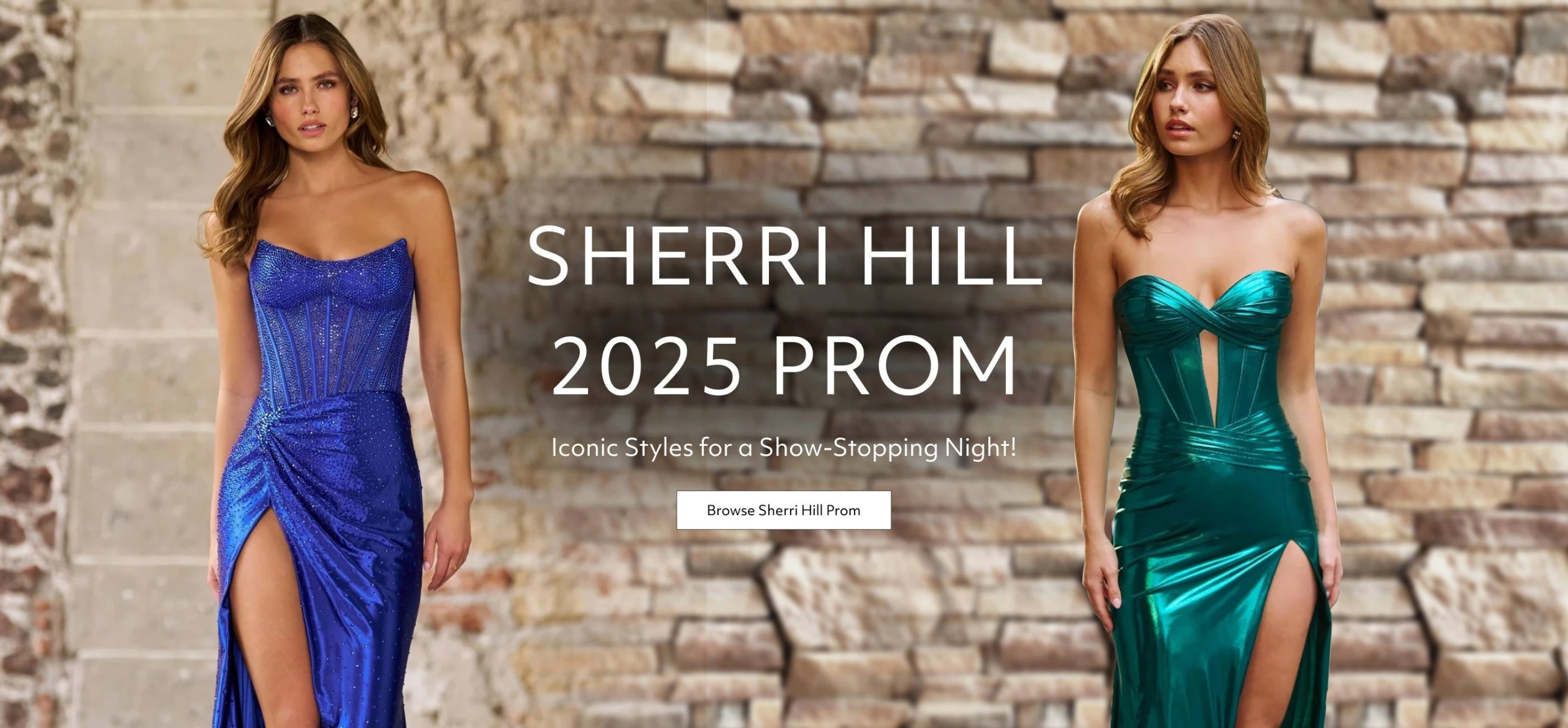 Sherri Hill Spring 2025 Desktop banner